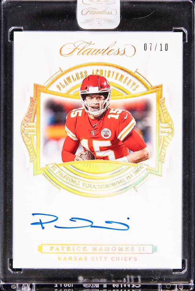 2020 Panini Flawless Patrick Mahomes II Achievements #FA-PMA card image