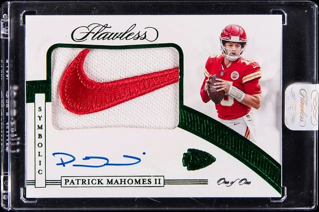 2020 Panini Flawless Patrick Mahomes II Symbolic Signatures #SLS-PMA card image