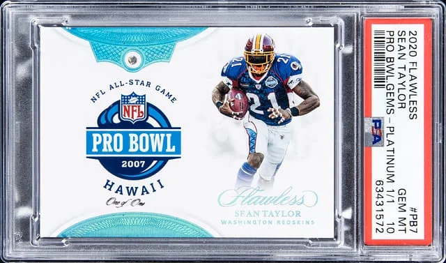 2020 Panini Flawless Sean Taylor Pro Bowl Gems Platinum #PB7 card image