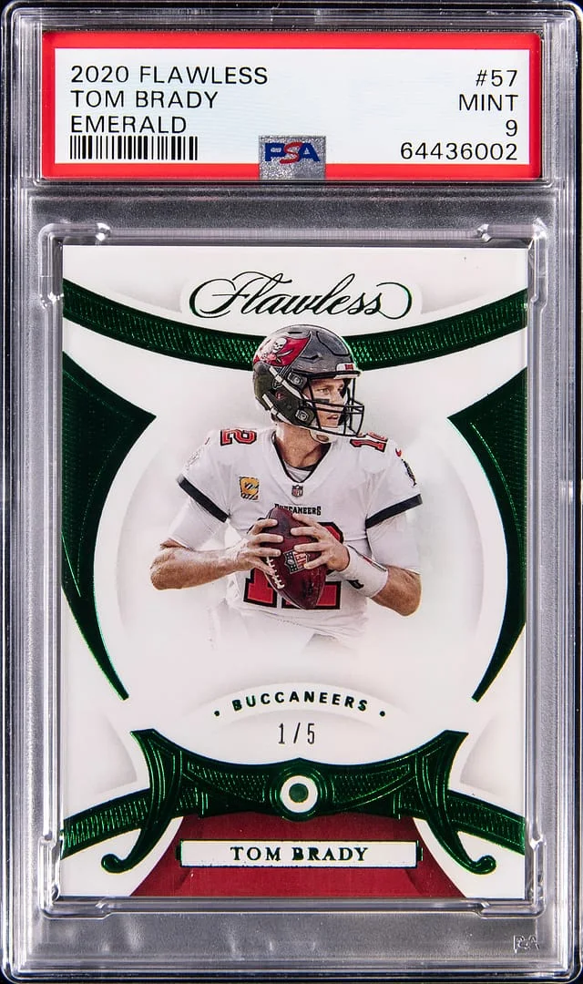 2020 Panini Flawless Tom Brady Emerald #57 card image