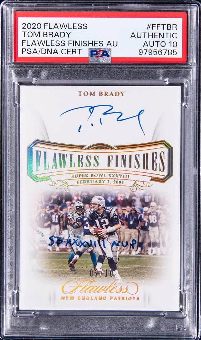 2020 Panini Flawless Tom Brady Finishes Autographs #FF-TBR card image