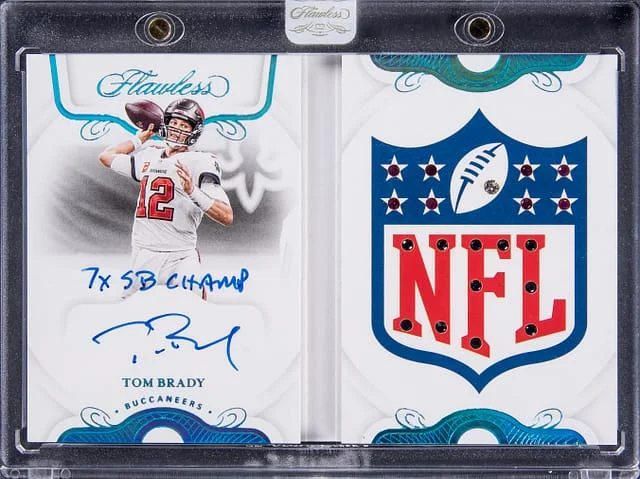 2020 Panini Flawless Tom Brady Signature Gems #SGP-TBR card image
