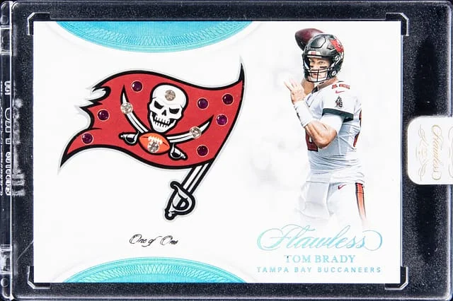 2020 Panini Flawless Tom Brady Team Gems #TB1 card image