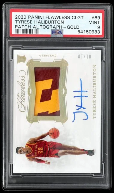 2020 Panini Flawless Tyrese Haliburton Collegiate #89 card image