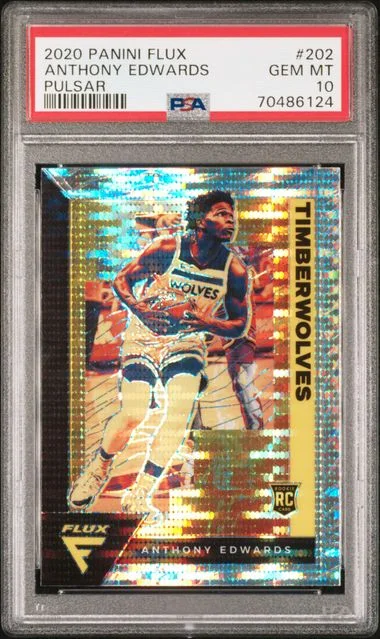 2020 Panini Flux Anthony Edwards Pulsar #202 card image