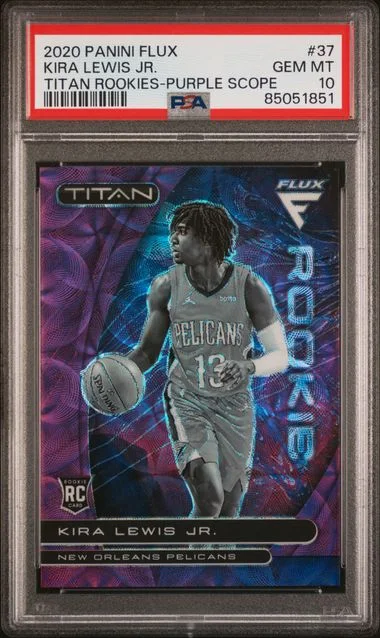 2020 Panini Flux Kira Lewis Jr. Titan Rookies Purple Scope #37 card image