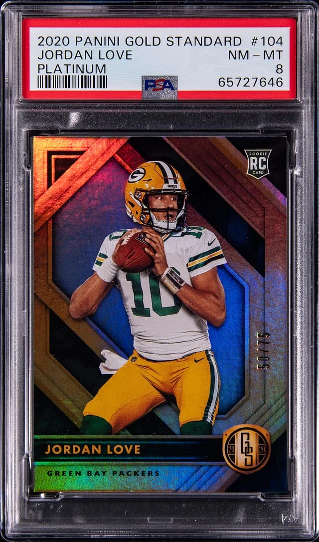 2020 Panini Gold Standard Jordan Love Platinum #104 card image