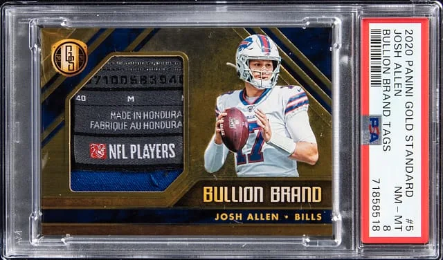 2020 Panini Gold Standard Josh Allen Bullion Brand Tags #BBT5 card image