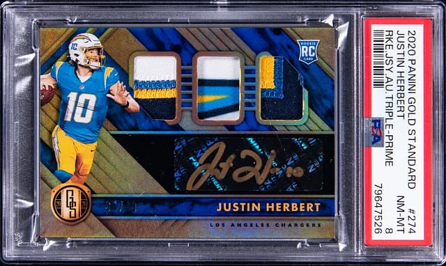 2020 Panini Gold Standard Justin Herbert #274 card image