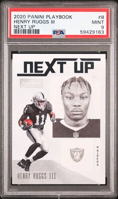 2020 Panini Henry Ruggs III Playbook Next Up #8 card image