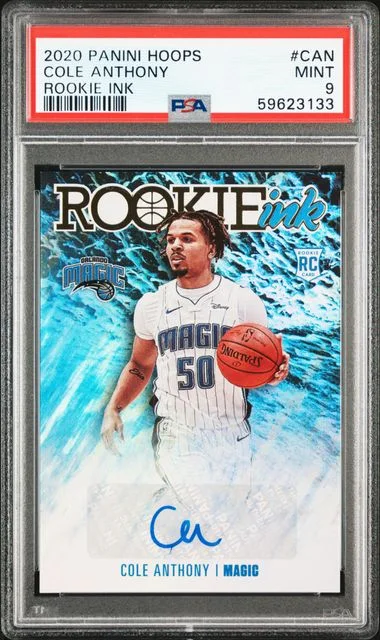 2020 Panini Hoops Cole Anthony Ink #CAN card image