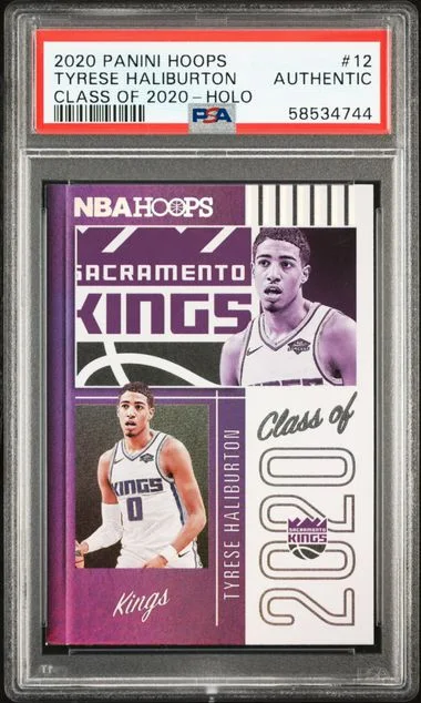 2020 Panini Hoops Holo 12 Tyrese Haliburton Class Of #2020 card image