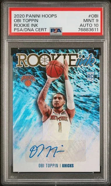 2020 Panini Hoops Ink Obi Obi Toppin #no-number card image