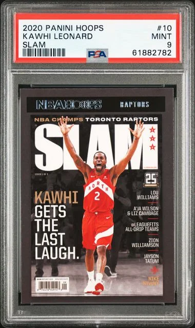 2020 Panini Hoops Kawhi Leonard Slam #10 card image