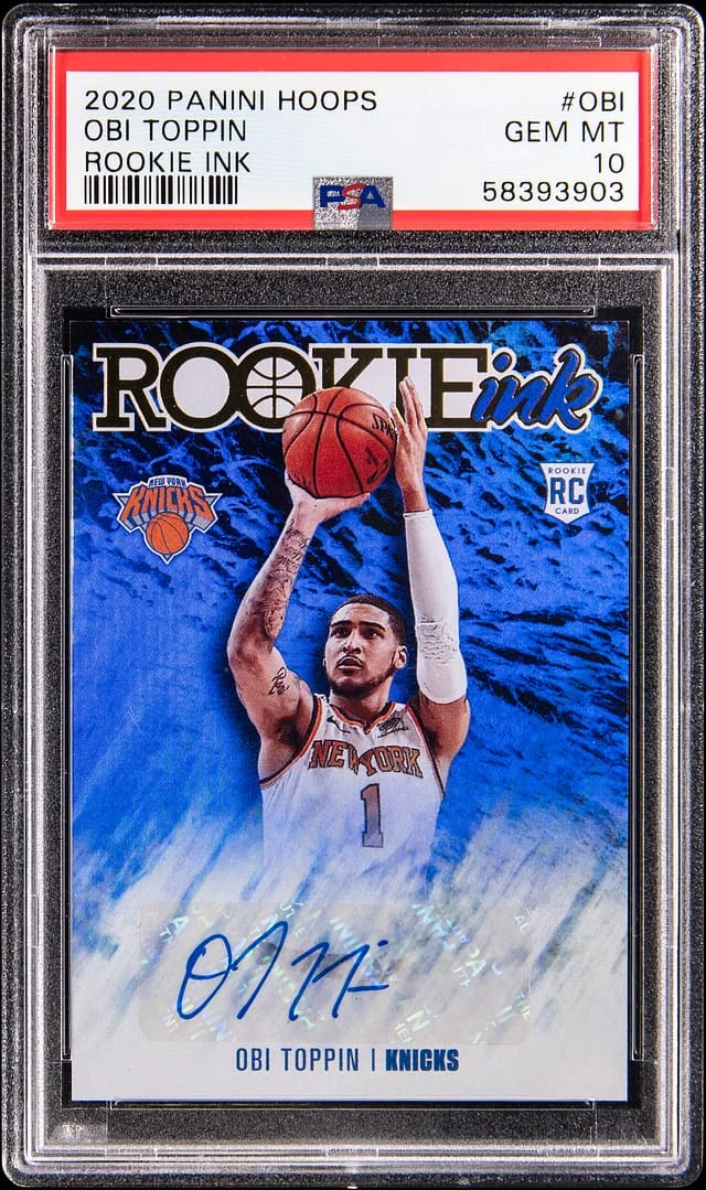 2020 Panini Hoops Obi Toppin Ink #OBI card image