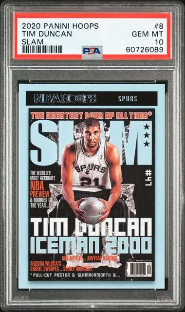 2020 Panini Hoops Tim Duncan Slam #8 card image