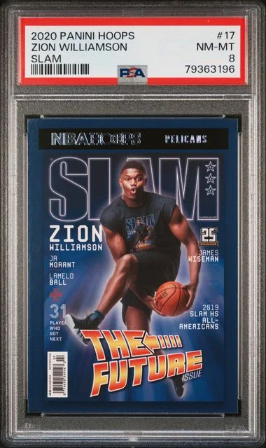 2020 Panini Hoops Zion Williamson Slam #17 card image