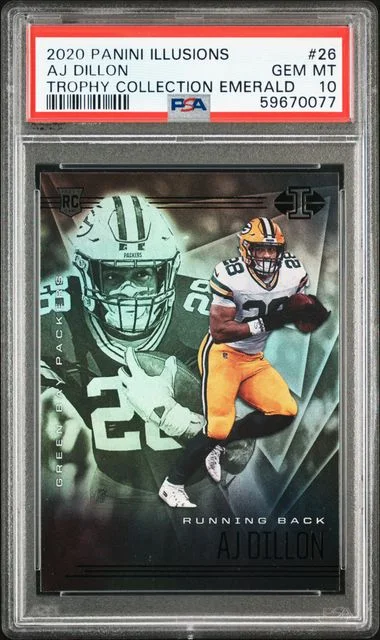 2020 Panini Illusions Aj Dillon #26 card image