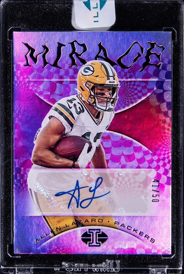 2020 Panini Illusions Allen Lazard Mirage Autographs #MI17 card image
