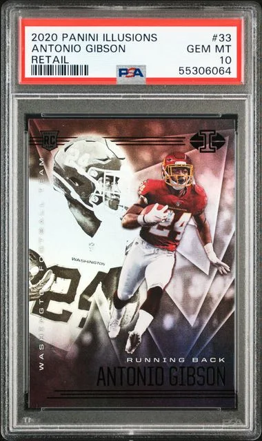 2020 Panini Illusions Antonio Gibson #33 card image