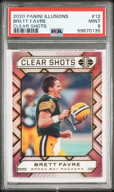2020 Panini Illusions Brett Favre Clear Shots #12 card image