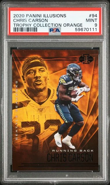 2020 Panini Illusions Chris Carson #94 card image