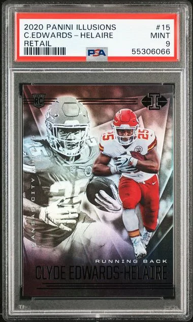 2020 Panini Illusions Clyde Edwards-Helaire #15 card image