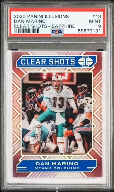 2020 Panini Illusions Dan Marino Clear Shots #13 card image