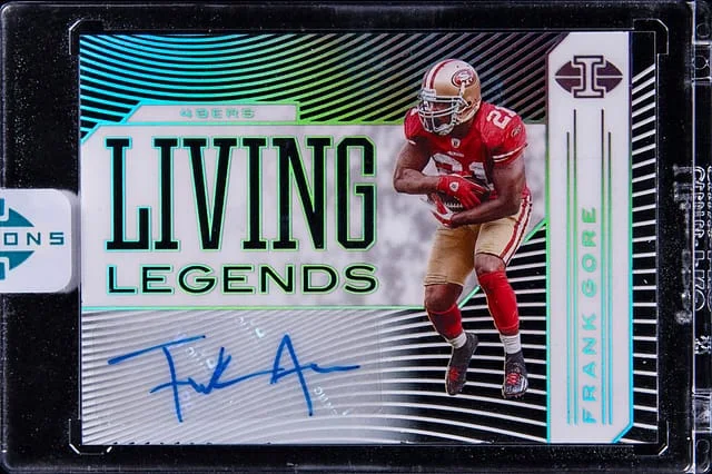 2020 Panini Illusions Frank Gore Living Legends #LL9 card image