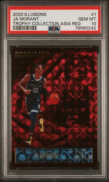 2020 Panini Illusions Ja Morant Trophy Collection Asia Red #1 card image