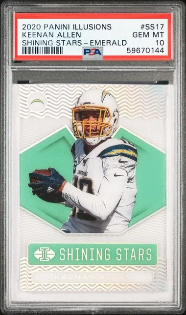 2020 Panini Illusions Keenan Allen Shining Stars #SS17 card image
