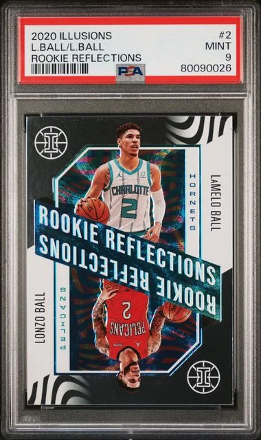 2020 Panini Illusions Lamelo Ball/Lonzo Ball Reflections #2 card image