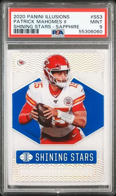 2020 Panini Illusions Patrick Mahomes II Shining Stars #SS3 card image