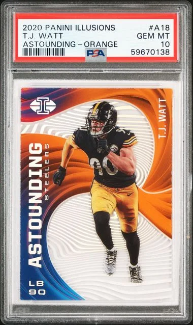 2020 Panini Illusions T.J. Watt Astounding #A18 card image