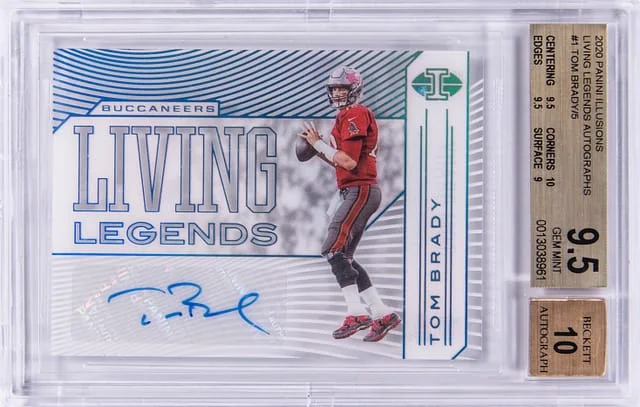 2020 Panini Illusions Tom Brady Living Legends Autographs #LL1 card image
