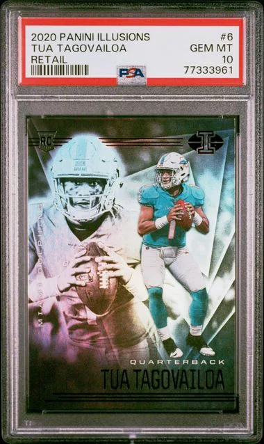 2020 Panini Illusions Tua Tagovailoa #6 card image