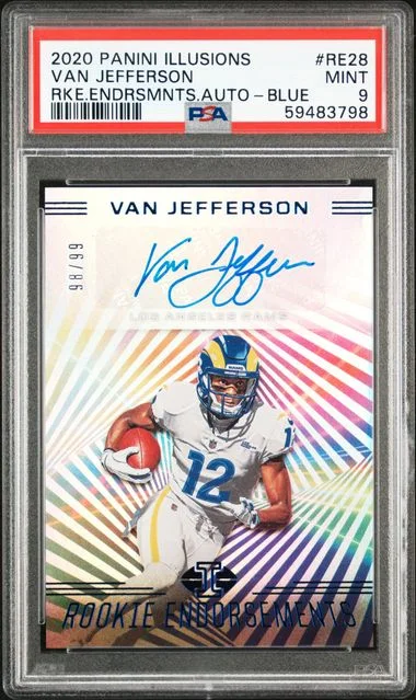 2020 Panini Illusions Van Jefferson Endorsements Autographs #RE28 card image