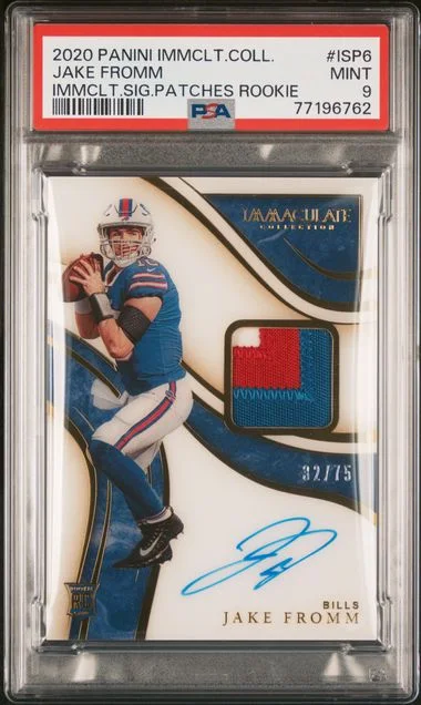 2020 Panini Immaculate Collection Jake Fromm Immaculate Signature Patches #ISP6 card image