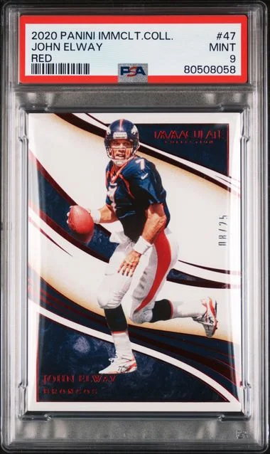 2020 Panini Immaculate Collection John Elway Red #47 card image