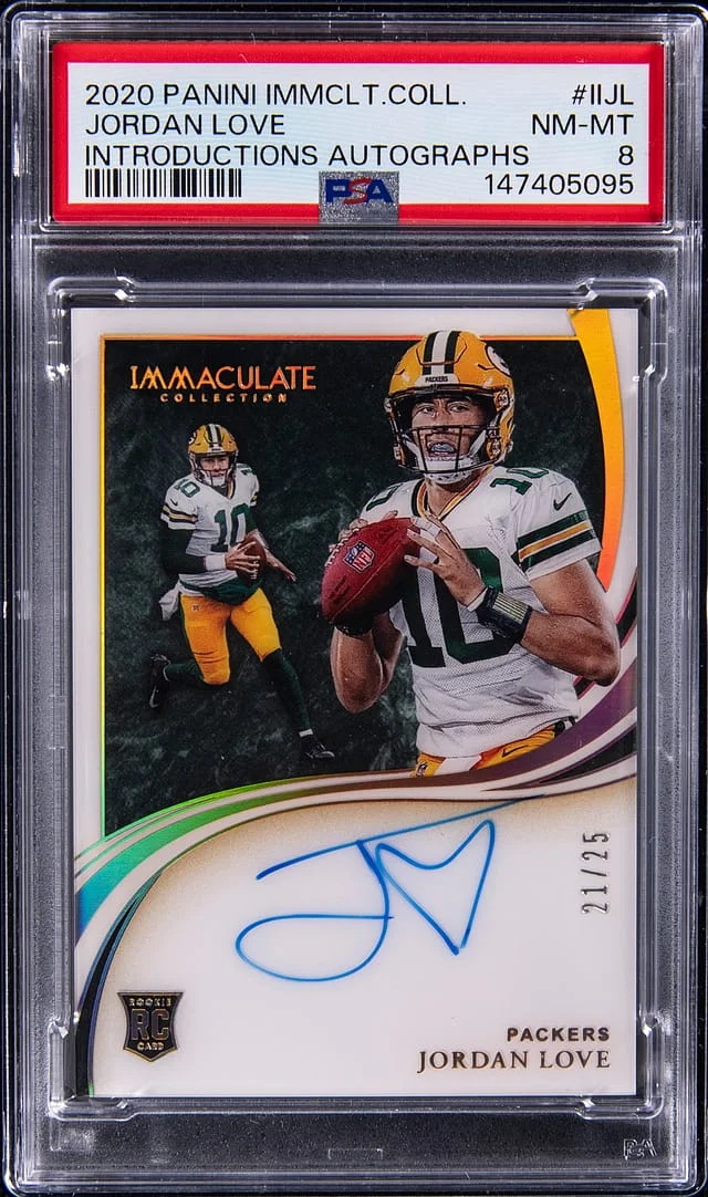 2020 Panini Immaculate Collection Jordan Love Introductions Autographs #II-JL card image