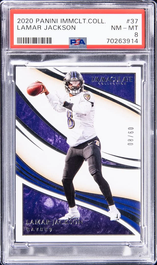 2020 Panini Immaculate Collection Lamar Jackson #37 card image