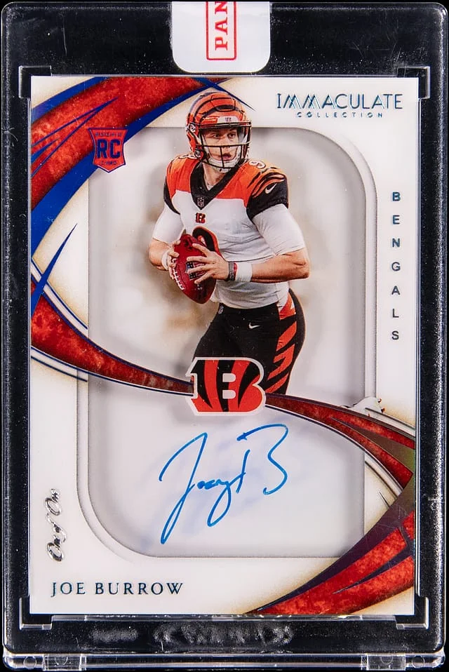 2020 Panini Immaculate Joe Burrow Shadowbox Signatures #SS1 card image
