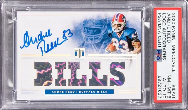 2020 Panini Impeccable Andre Reed Logo Autograph #IL-AR card image