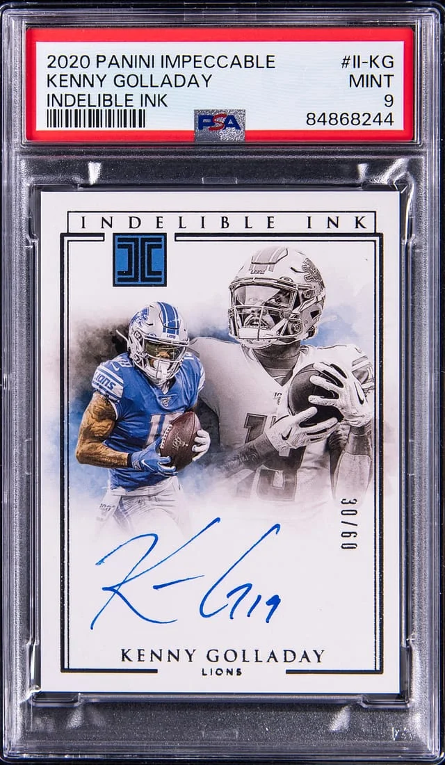 2020 Panini Impeccable Kenny Golladay Indelible Ink #II-KG card image