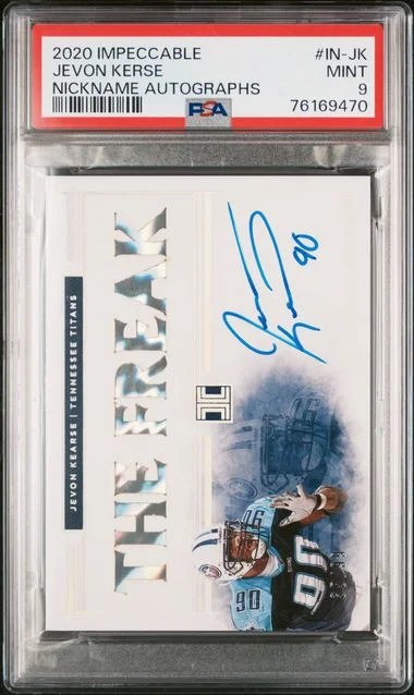 2020 Panini Impeccable Nickname Autographs In-Jk Jevon Kerse #no-number card image