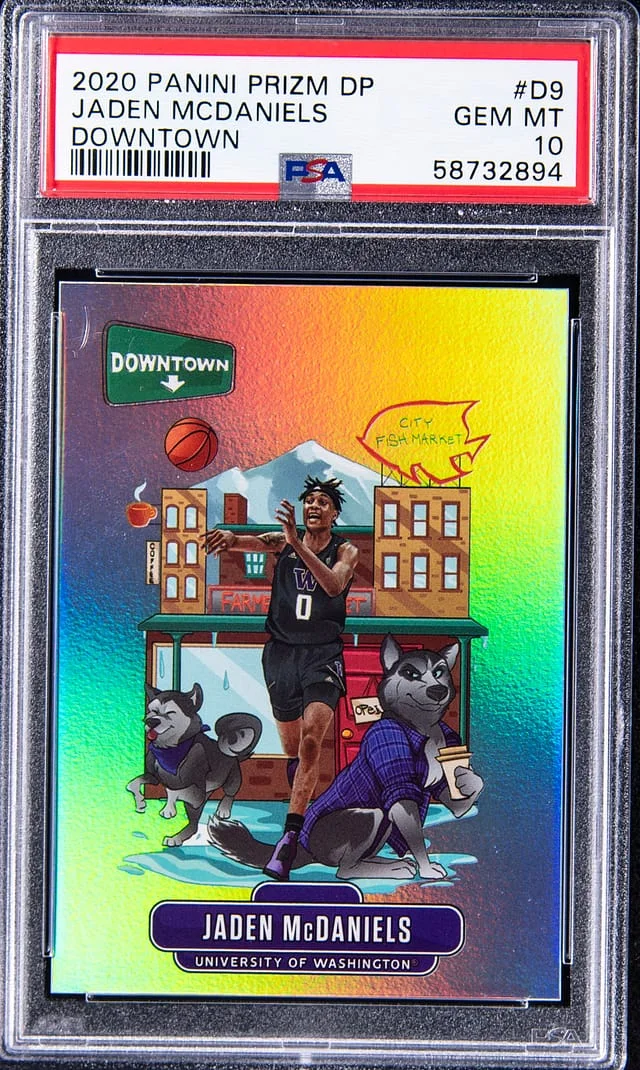 2020 Panini Jaden McDaniels Draft Picks Downtown #D9 card image