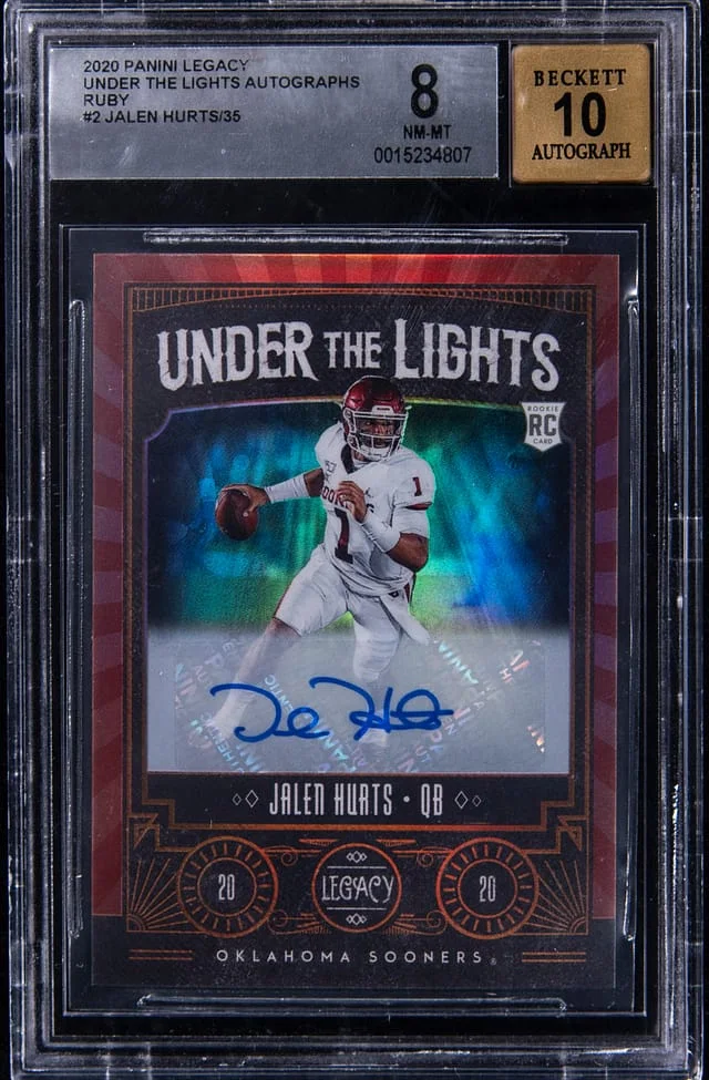2020 Panini Jalen Hurts Legacy Under The Lights #2 card image