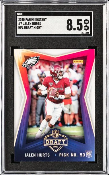 2020 Panini Jalen Hurts Instant NFL Draft Night #7 card image