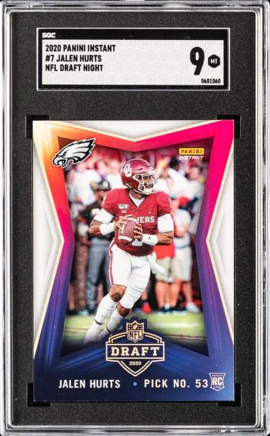 2020 Panini Jalen Hurts (/740) Instant NFL Draft Night #7 card image