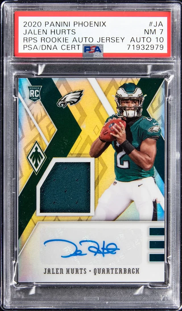 2020 Panini Jalen Hurts Phoenix Auto Jersey #RJA-AJ card image